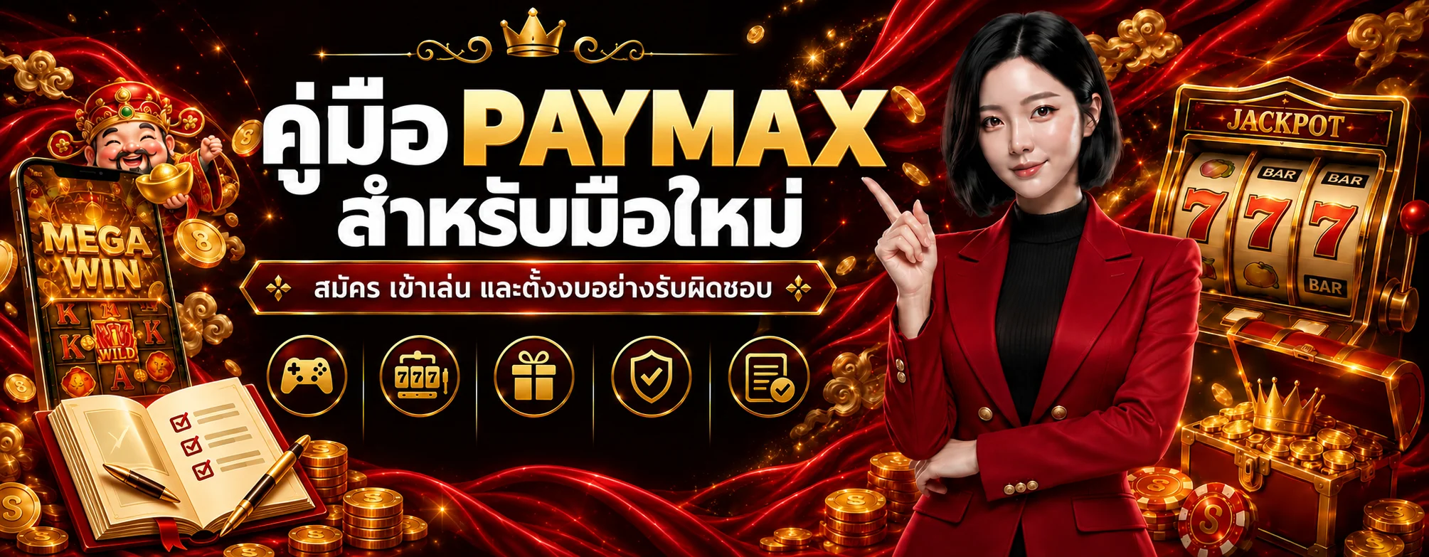 PAYMAX คู่มือมือใหม่ | สมัคร ทางเข้า ทดลองเล่น และตั้งงบ
